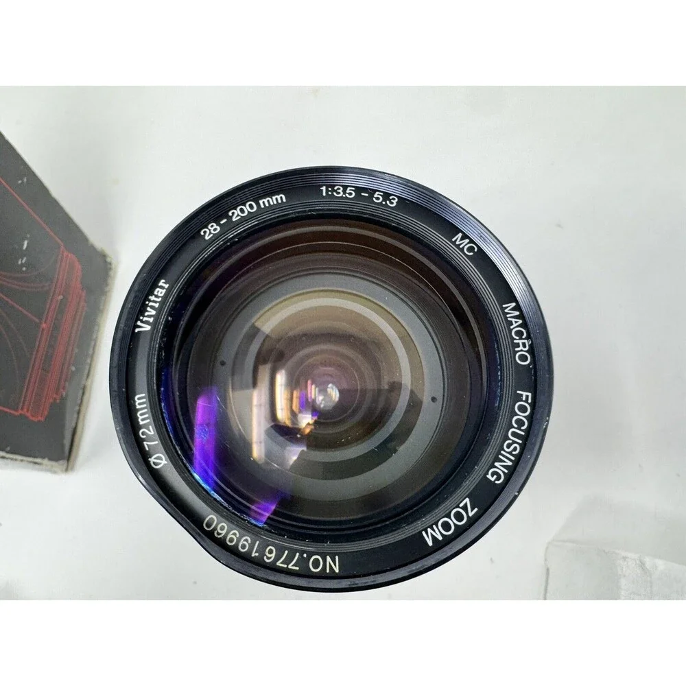 Vivitar 28-200mm 1:3.5-5.3 MC Zoom Lens for Minolta Camera